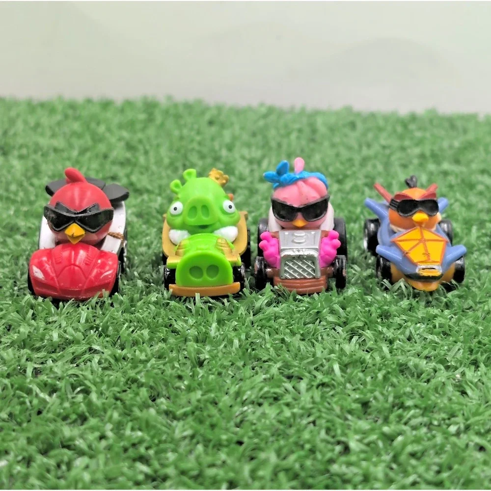 Angry Birds Go Telepods Kart Racer Car Toy Lot Flag Vintage